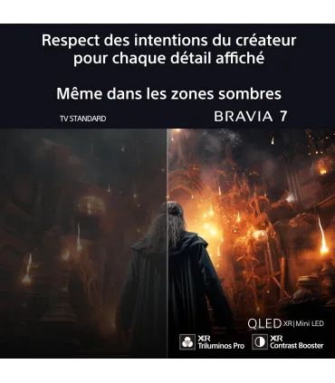 Sony Bravia 7 K85XR70 85" 4K UHD Mini‑LED TV | XR Processor, 120Hz, Google TV | Prix & Avis