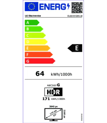LG OLED55G55LW 55" 4K UHD OLED – Téléviseur Gallery Design, Dolby Vision & Atmos, HDMI 2.1, Smart TV | Prix et Avis