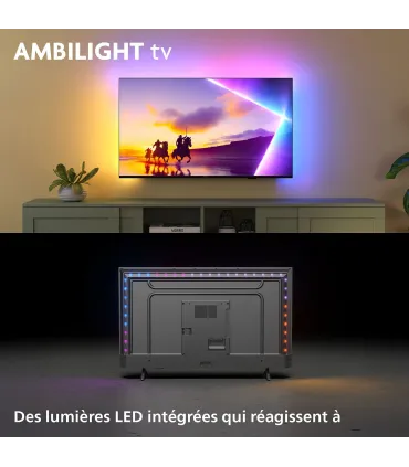 Philips 85PUS8510/12 85" 4K UHD QLED – TV Smart Android, HDR10+, Dolby Vision/Atmos, P5 Perfect Picture | Meilleur prix et livra