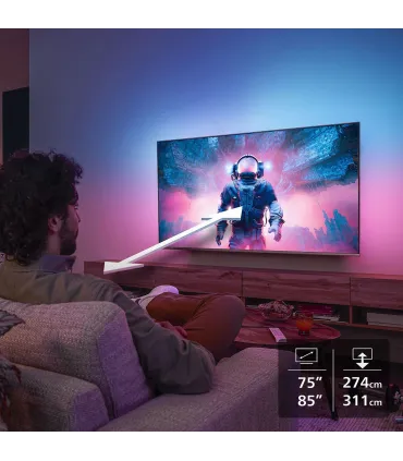 Philips 85PUS8510/12 85" 4K UHD QLED – TV Smart Android, HDR10+, Dolby Vision/Atmos, P5 Perfect Picture | Meilleur prix et livra