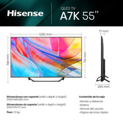 TV Hisense 75A7KQ 75" 4K UHD QLED