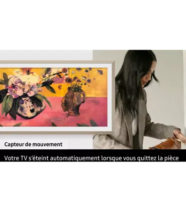 Samsung The Frame 2025 50" (TQ50LS03FAUXXC) – TV QLED 4K UHD | Mode Art, Design Cadre, Smart TV | Meilleur Prix