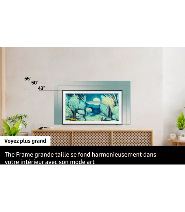 Samsung The Frame 2025 50" (TQ50LS03FAUXXC) – TV QLED 4K UHD | Mode Art, Design Cadre, Smart TV | Meilleur Prix