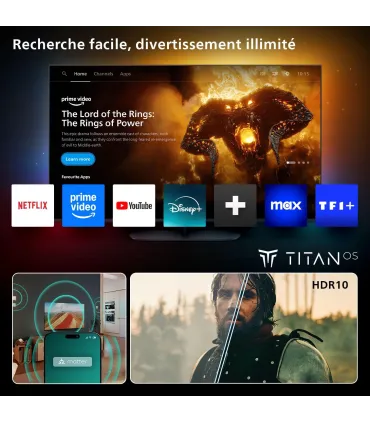 Philips 24PHS6000 24" HD LED – TV compacte, image nette, HDMI/USB | Prix, Avis & Achat en ligne