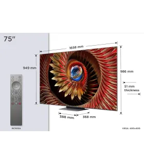 TCL 75C8K 75" 4K UHD QD MiniLED