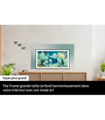 Samsung The Frame 2025 65" (TQ65LS03FAUXXC) – TV QLED 4K UHD | Mode Art, Design cadre, Smart TV | Prix et Livraison rapide