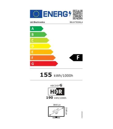 LG 86UA75006LA 86" 4K UHD LED – Smart TV, HDR, Wi‑Fi | Prix, Avis & Achat en Ligne