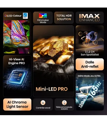 Hisense 85U7Q PRO 85" 4K UHD ULED – Téléviseur Premium | Achetez Maintenant