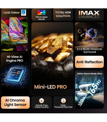 Hisense 65U7Q PRO 65" 4K UHD QLED - Téléviseur Haut de Gamme | Meilleur Prix