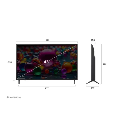 LG 43UA74006LB 43" 4K UHD LED - Achetez au Meilleur Prix