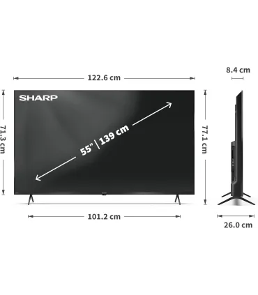 Sharp 55HL4465E - TV LED 4K UHD 55" | Achetez au Meilleur Prix