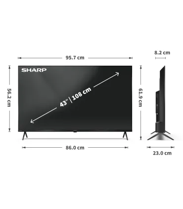 Sharp 43HL4265E - TV LED 4K UHD 43" | Achetez au Meilleur Prix