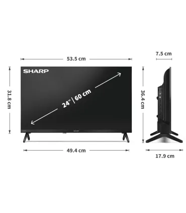 Sharp 24HF2265E - Téléviseur LED Full HD 24" | Achetez au Meilleur Prix