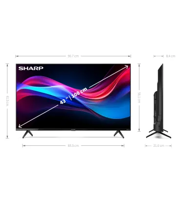 Sharp 43GJ4225E – Téléviseur 43" 4K UHD LED | Achetez au Meilleur Prix