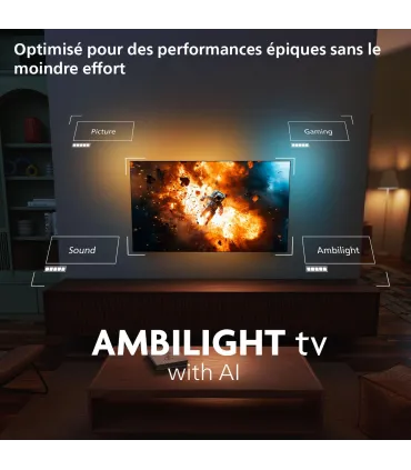 Philips 48OLED760/12 48" 4K UHD OLED – TV OLED 4K HDR, Ambilight, Dolby Vision/Atmos, Smart TV