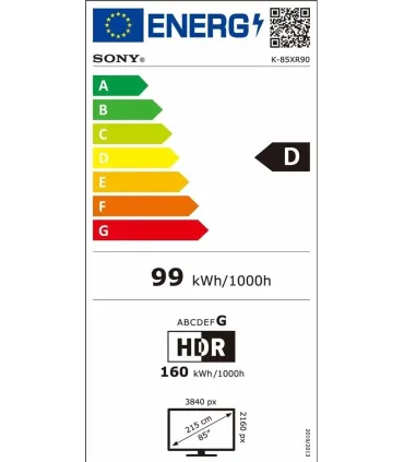 Sony Bravia 9 K-85XR90 85" 4K UHD MiniLED | HDR, 120Hz, Google TV | Meilleur Prix