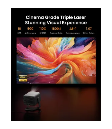 JMGO N1S Vidéoprojecteur Laser – 4K HDR, Ultra Lumineux, Son Dolby, Home Cinéma Portable | Prix & Avis France