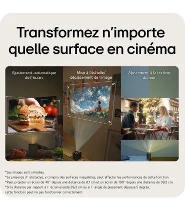 LG CineBeam S PU615U – Projecteur 4K UHD, 3000 lumens, Smart TV, HDR10 | Prix et Avis France