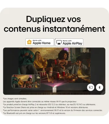 LG CineBeam S PU615U – Projecteur 4K UHD, 3000 lumens, Smart TV, HDR10 | Prix et Avis France