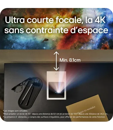 LG CineBeam S PU615U – Projecteur 4K UHD, 3000 lumens, Smart TV, HDR10 | Prix et Avis France