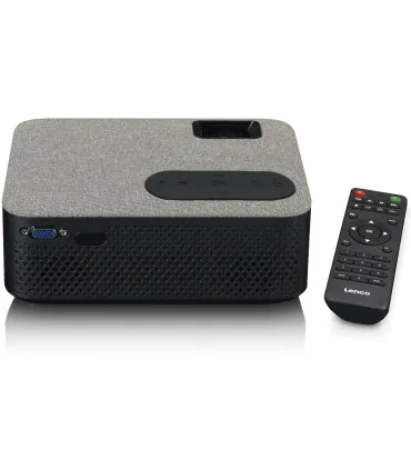 Vidéoprojecteur Lenco LPJ-700BKGY – Mini projecteur HD 720p (1080p support), 4000 lm, contraste 3000:1