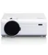 Lenco LPJ-280WH – Projecteur LCD compact blanc (203 x 150 x 82 mm, 0,88 kg) avec LED 2800 ISO lumens | Meilleur prix