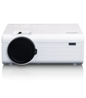 Lenco LPJ-280WH – Projecteur LCD compact blanc (203 x 150 x 82 mm, 0,88 kg) avec LED 2800 ISO lumens | Meilleur prix
