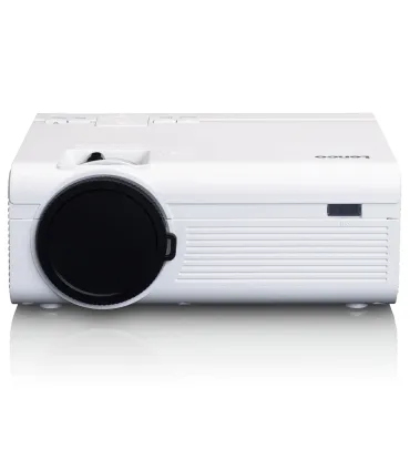 Lenco LPJ-280WH – Projecteur LCD compact blanc (203 x 150 x 82 mm, 0,88 kg) avec LED 2800 ISO lumens | Meilleur prix