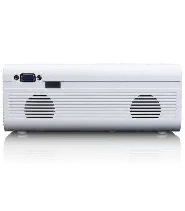 Lenco LPJ-280WH – Projecteur LCD compact blanc (203 x 150 x 82 mm, 0,88 kg) avec LED 2800 ISO lumens | Meilleur prix