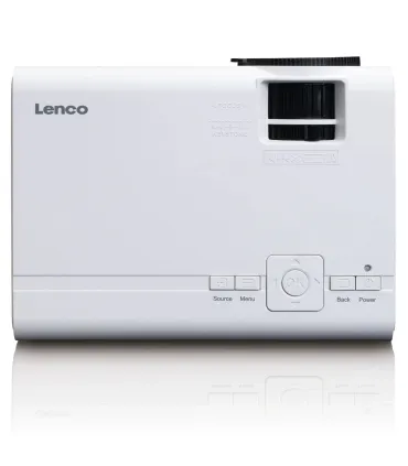 Lenco LPJ-280WH – Projecteur LCD compact blanc (203 x 150 x 82 mm, 0,88 kg) avec LED 2800 ISO lumens | Meilleur prix