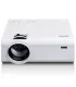 Lenco LPJ-280WH – Projecteur LCD compact blanc (203 x 150 x 82 mm, 0,88 kg) avec LED 2800 ISO lumens | Meilleur prix