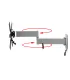 One For All Support Mural TV 43" Ultraslim Turn 180 WM6254 | Pivot 180°, Ultra-fin, Compatible VESA, Installation Facile