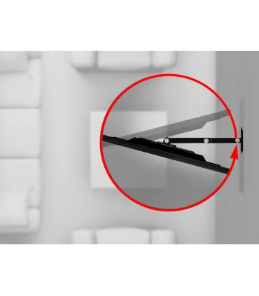 One For All Support Mural TV 43" Ultraslim Turn 180 WM6254 | Pivot 180°, Ultra-fin, Compatible VESA, Installation Facile