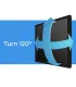 One for All support mural TV 90 Solid Turn 180 WM4661