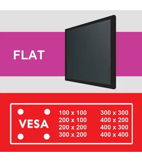 One for All support mural TV 65 Smart Flat WM2411