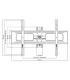 One For All WM2651 Support Mural TV 84" Smart Turn 180° | Fixation Murale Orientable Robuste | Installation Facile et Sécurisée
