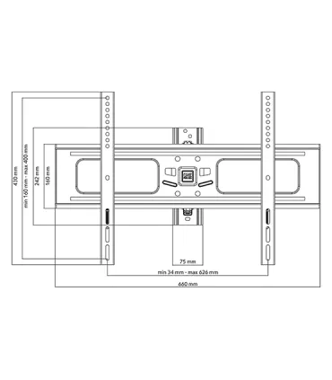 One For All WM2651 Support Mural TV 84" Smart Turn 180° | Fixation Murale Orientable Robuste | Installation Facile et Sécurisée