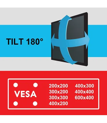 One For All WM2651 Support Mural TV 84" Smart Turn 180° | Fixation Murale Orientable Robuste | Installation Facile et Sécurisée