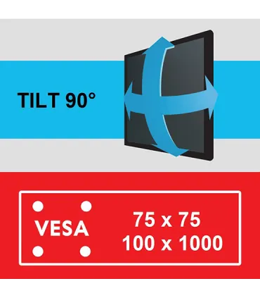One For All Support Mural TV 27" Smart Turn 90 WM2141 – Pivotant 90°, VESA, Installation Facile, Meilleur Prix