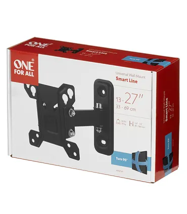 One For All Support Mural TV 27" Smart Turn 90 WM2141 – Pivotant 90°, VESA, Installation Facile, Meilleur Prix