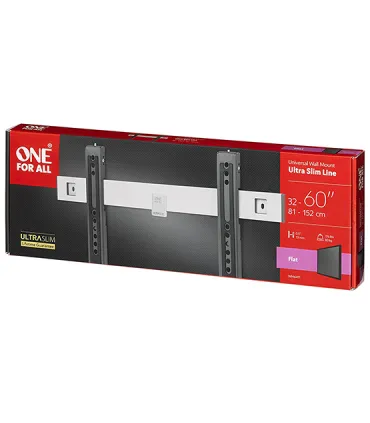 Support mural TV ultraslim One For All WM 6411 60" – Fixation murale plate, élégante et robuste