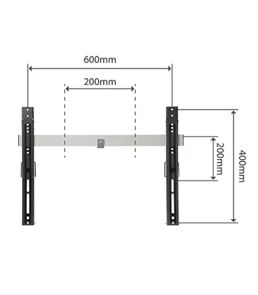 One For All Support Mural TV 84" Ultraslim Tilt WM 6621 – Support Inclinable Ultra-Fin, Installation Facile, Compatible TV 32-84