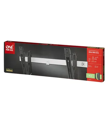 One For All Support Mural TV 84" Ultraslim Tilt WM 6621 – Support Inclinable Ultra-Fin, Installation Facile, Compatible TV 32-84