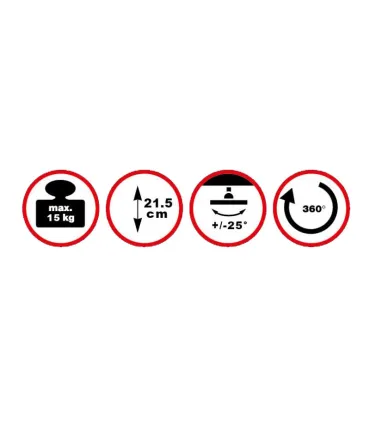 Reflecta Supvex - Support plafond blanc | Support projecteur robuste et élégant