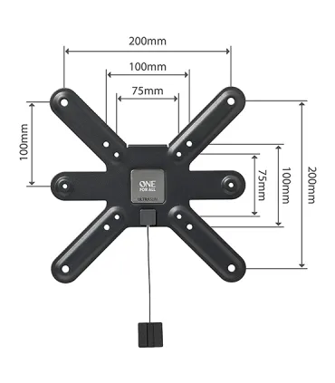 One For All Support Mural TV Ultraslim Flat 42" WM 6211 | Support Fixe Ultra-plat | Installation Facile et Discrète