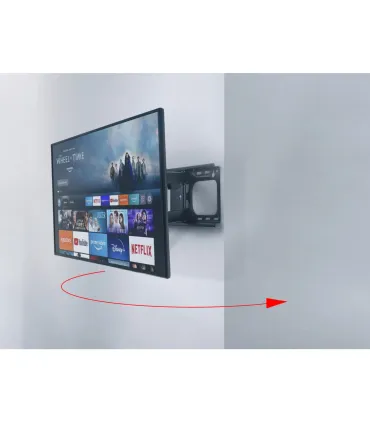 Support mural TV One For All WM4453 77" Solid Turn 180 XL – Pivot 180°, VESA universel, Installation facile, Ultra robuste