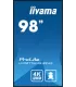 iiyama LH9875UHS-B2AG 98" 4K UHD IPS LED VA – Écran Professionnel 98 pouces | Haute Luminosité & Anti-Reflet | Achat en Ligne