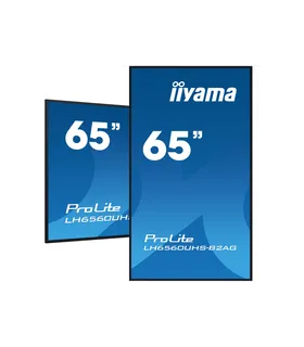 iiyama LH6560UHS-B2AG 65" 4K UHD IPS LED VA – Écran Professionnel Anti-Reflet, HDMI/DP, 24/7, Garantie 3 Ans