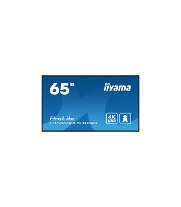 iiyama LH6560UHS-B2AG 65" 4K UHD IPS LED VA – Écran Professionnel Anti-Reflet, HDMI/DP, 24/7, Garantie 3 Ans