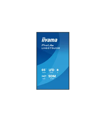 iiyama LH6575UHS-B2AG 65" 4K UHD IPS LCD VA – Écran professionnel anti-reflets, HDMI/DP, 24/7 | Prix & Livraison rapide